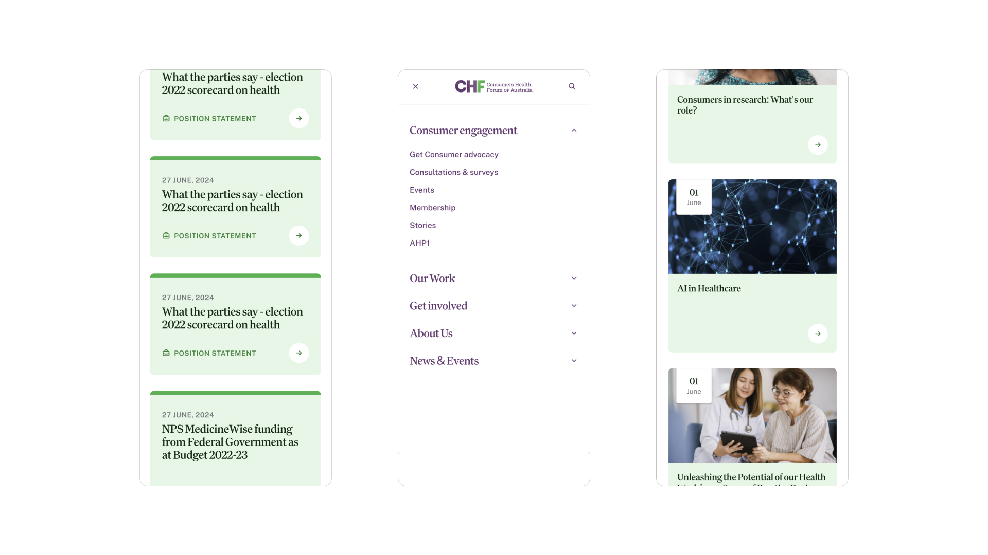 Consumer Health Forum screenshot 1